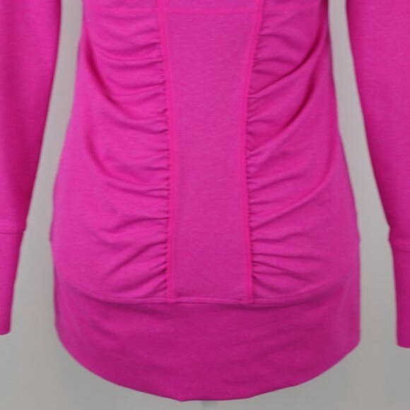 Athleta Rishi Women's XS Pink Full Zip Hooded Thigh Length Activewear Jacket - Picture 6 of 10